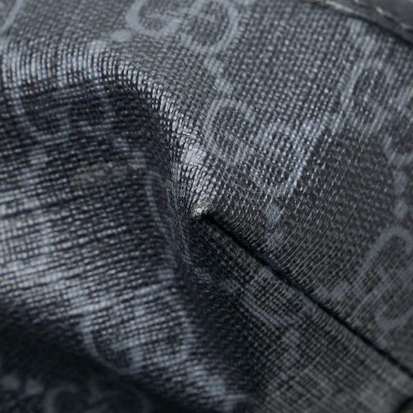 グッチ GGスプリーム インターロッキングG ミディアム リュック バックパック 696013 ブラック PVC レザー レディース GUCCI 【中古】