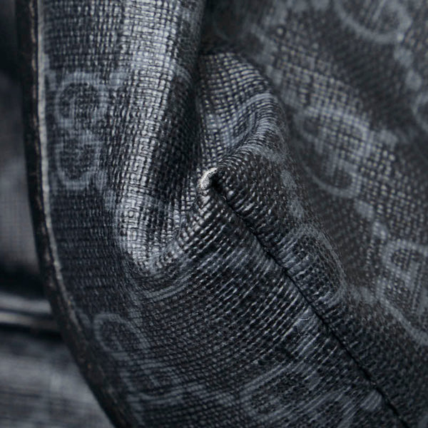 グッチ GGスプリーム インターロッキングG ミディアム リュック バックパック 696013 ブラック PVC レザー レディース GUCCI 【中古】