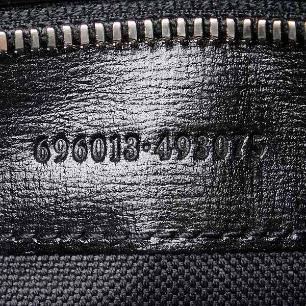 グッチ GGスプリーム インターロッキングG ミディアム リュック バックパック 696013 ブラック PVC レザー レディース GUCCI 【中古】