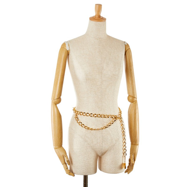 シャネル ココマーク チェーン ベルト ゴールド メッキ レディース CHANEL 【中古】