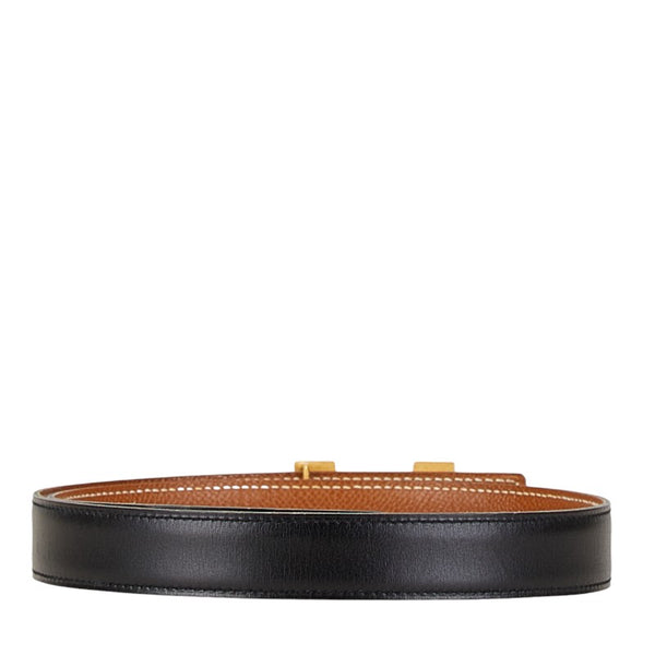 エルメス コンスタンス Hバックル ベルト サイズ:70 ブラック ブラウン レザー レディース HERMES 【中古】
