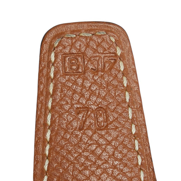 エルメス コンスタンス Hバックル ベルト サイズ:70 ブラック ブラウン レザー レディース HERMES 【中古】