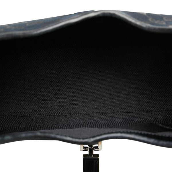 グッチ GGキャンバス ジャッキー ハンドバッグ 002 1067 002113 ブラック キャンバス レザー レディース GUCCI 【中古】