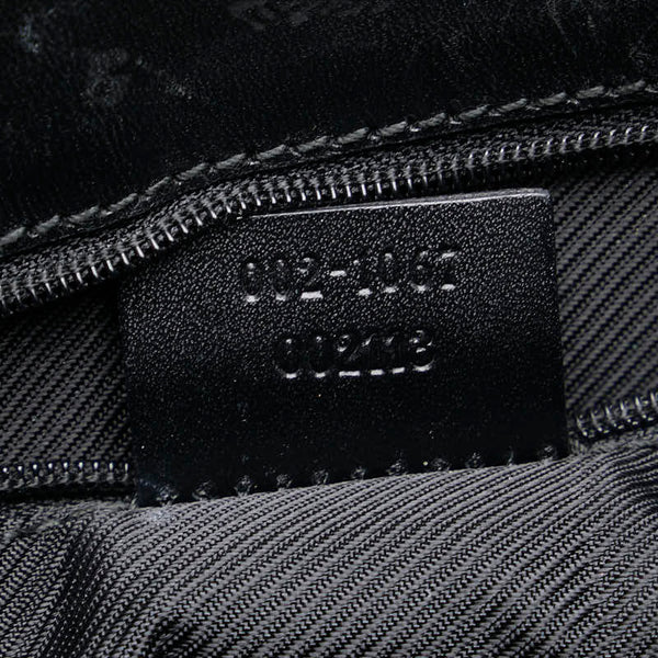 グッチ GGキャンバス ジャッキー ハンドバッグ 002 1067 002113 ブラック キャンバス レザー レディース GUCCI 【中古】