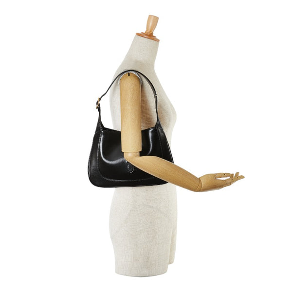 グッチ ショルダーバッグ 636709 ブラック レザー レディース GUCCI 【中古】