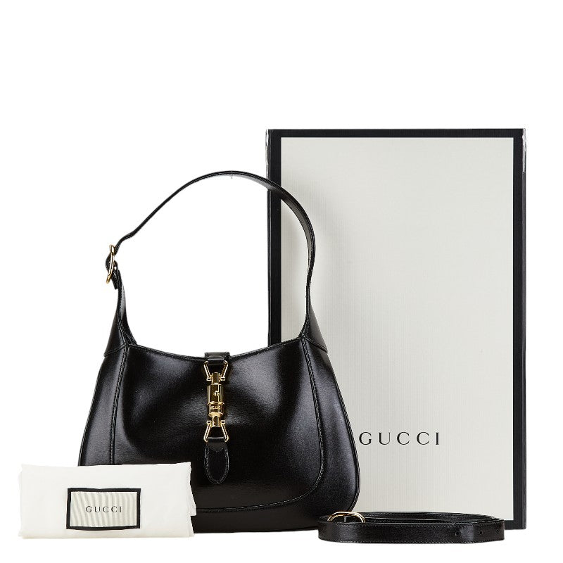 グッチ ショルダーバッグ 636709 ブラック レザー レディース GUCCI 【中古】
