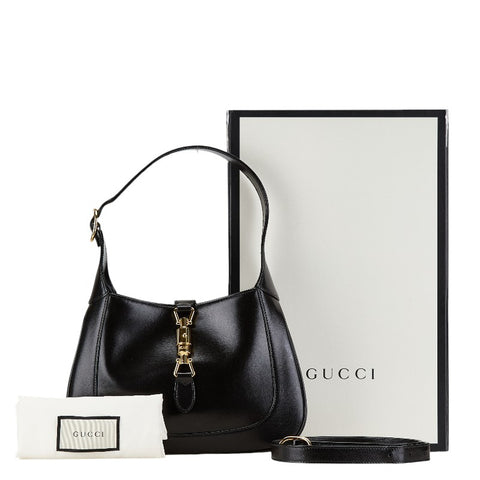 グッチ ショルダーバッグ 636709 ブラック レザー レディース GUCCI 【中古】