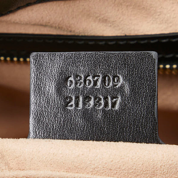 グッチ ショルダーバッグ 636709 ブラック レザー レディース GUCCI 【中古】