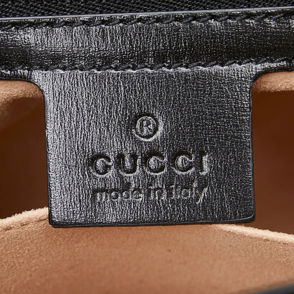 グッチ ショルダーバッグ 636709 ブラック レザー レディース GUCCI 【中古】
