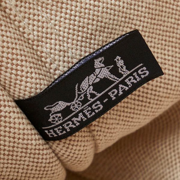 エルメス エールライントートPM ショルダーバッグ ベージュ ブラウン キャンバス レディース HERMES 【中古】