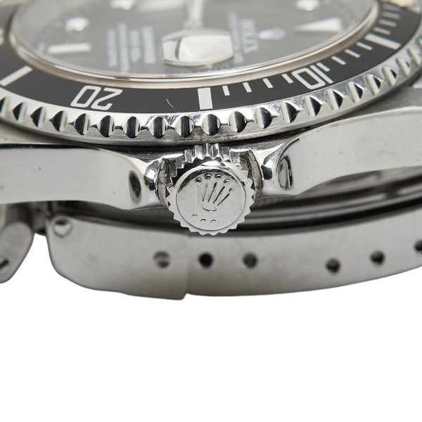 ロレックス 黒 サブマリーナ デイト 腕時計 16610 自動巻き ブラック文字盤 ステンレススチール メンズ ROLEX 【中古】