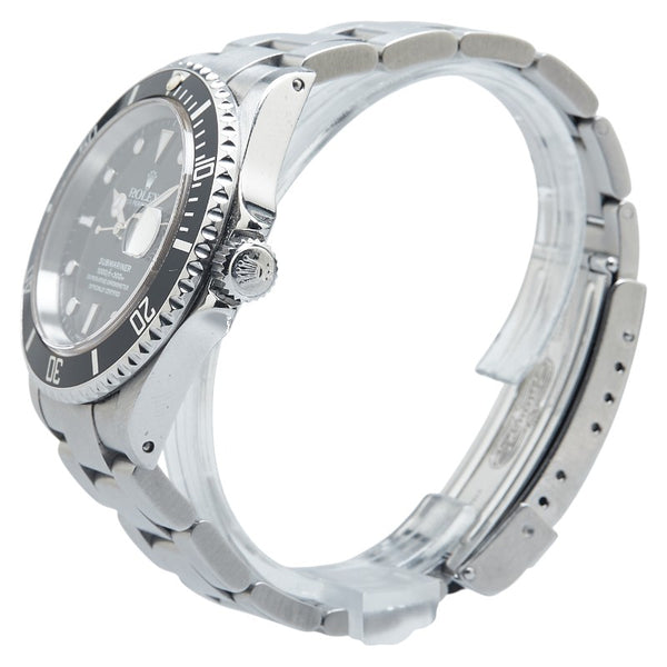 ロレックス 黒 サブマリーナ デイト 腕時計 16610 自動巻き ブラック文字盤 ステンレススチール メンズ ROLEX 【中古】