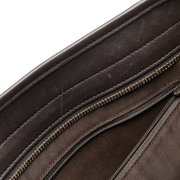 グッチ GGキャンバス トートバッグ ショルダーバッグ 2WAY 388929 ベージュ ブラウン キャンバス レザー レディース GUCCI 【中古】