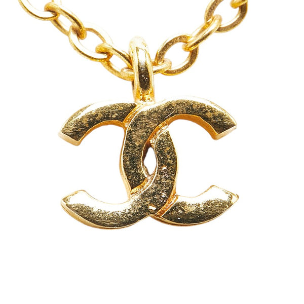 シャネル ココマーク ネックレス ゴールド メッキ レディース CHANEL 【中古】