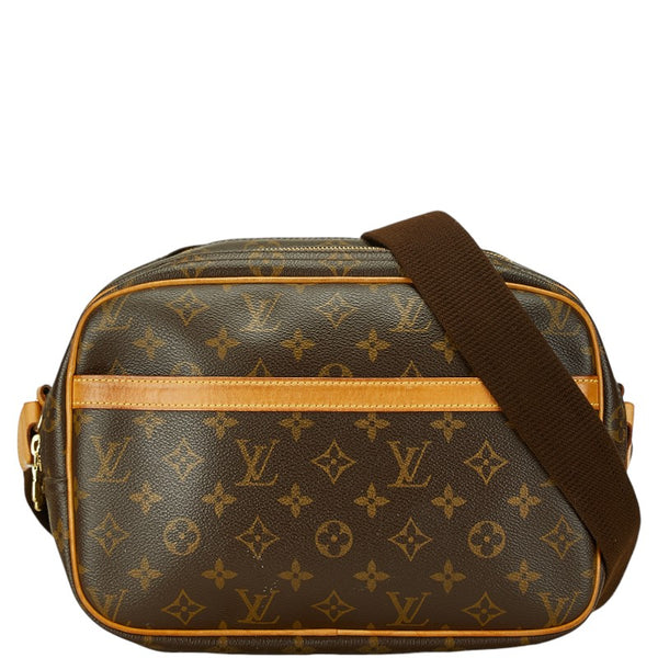 ルイ ヴィトン モノグラム  リポーターPM 斜め掛け ショルダーバッグ  M45254 ブラウン PVC レザー レディース LOUIS VUITTON 【中古】
