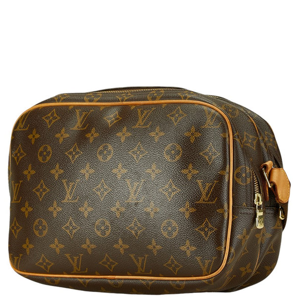 ルイ ヴィトン モノグラム  リポーターPM 斜め掛け ショルダーバッグ  M45254 ブラウン PVC レザー レディース LOUIS VUITTON 【中古】