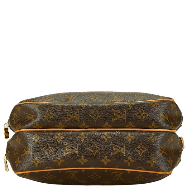 ルイ ヴィトン モノグラム  リポーターPM 斜め掛け ショルダーバッグ  M45254 ブラウン PVC レザー レディース LOUIS VUITTON 【中古】
