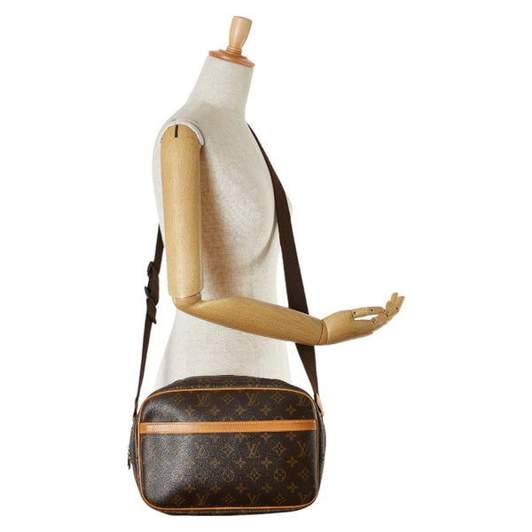ルイ ヴィトン モノグラム  リポーターPM 斜め掛け ショルダーバッグ  M45254 ブラウン PVC レザー レディース LOUIS VUITTON 【中古】