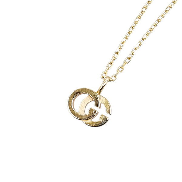 グッチ ダブルG ネックレス K18YG イエローゴールド ブルートパーズ レディース GUCCI 【中古】