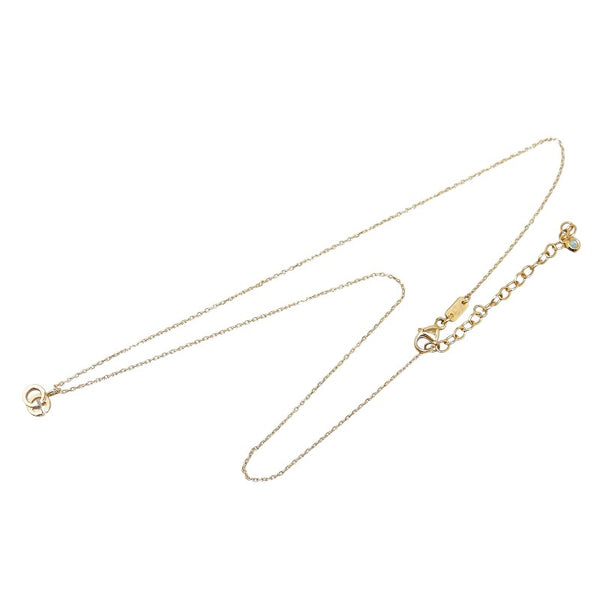 グッチ ダブルG ネックレス K18YG イエローゴールド ブルートパーズ レディース GUCCI 【中古】