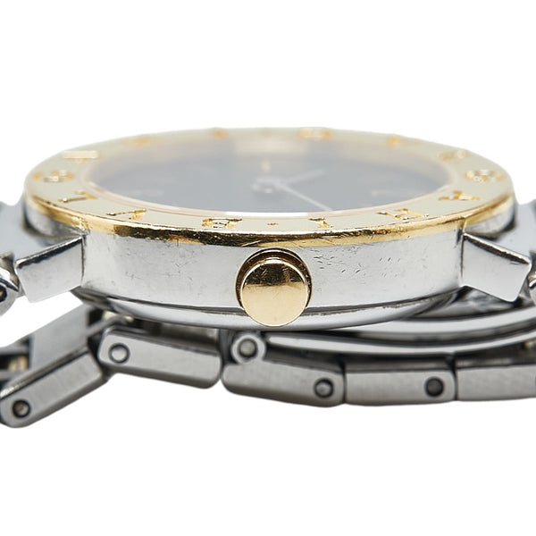 ブルガリ ブルガリブルガリ 腕時計 BB26SGD クオーツ ブラック文字盤 ステンレススチール レディース BVLGARI 【中古】