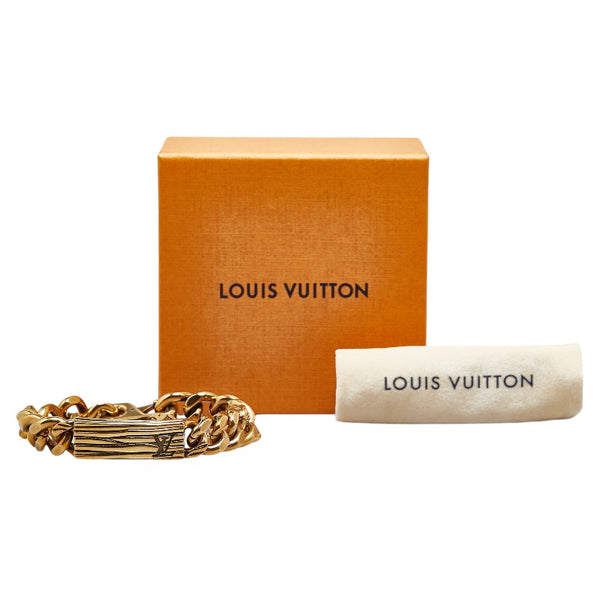 ルイ ヴィトン エピ チェーン ブレスレット M1225L ゴールド メッキ メンズ LOUIS VUITTON 【中古】