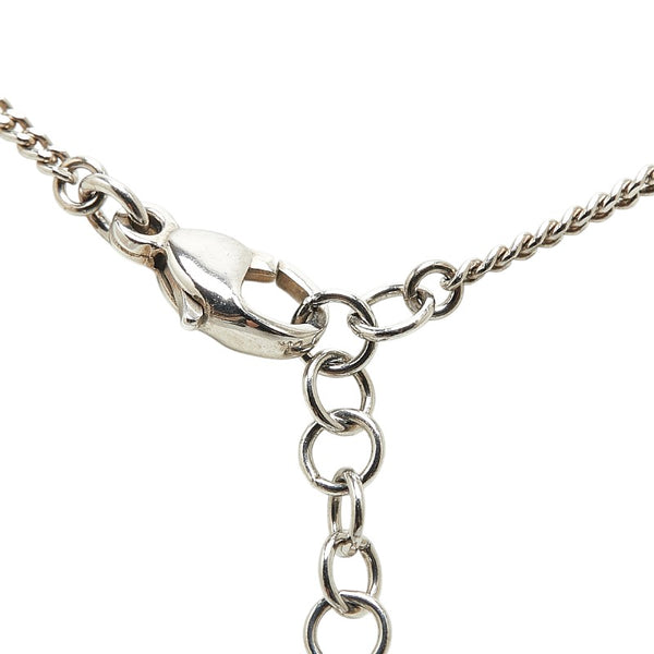シャネル ココマーク ネックレス シルバー ブラック メタル レディース CHANEL 【中古】