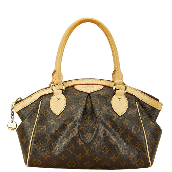 ルイ ヴィトン モノグラム ティヴォリPM ハンドバッグ M40143 ブラウン PVC レザー レディース LOUIS VUITTON 【中古】