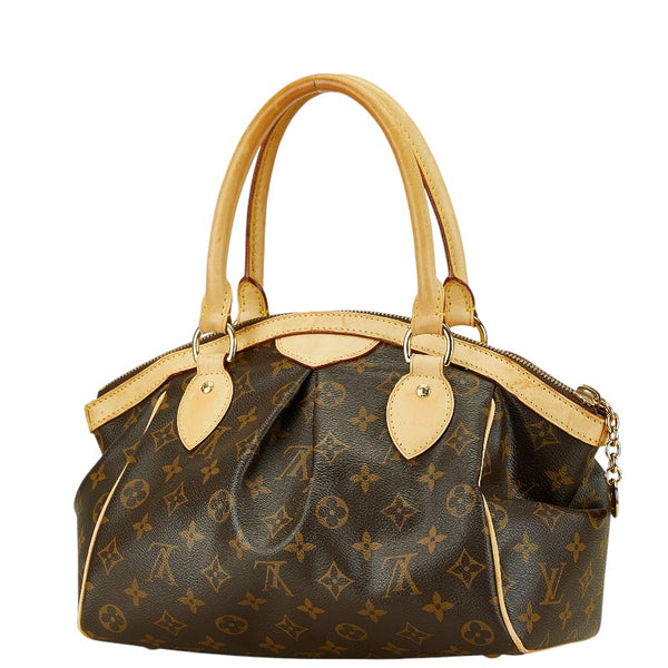 ルイ ヴィトン モノグラム ティヴォリPM ハンドバッグ M40143 ブラウン PVC レザー レディース LOUIS VUITTON 【中古】