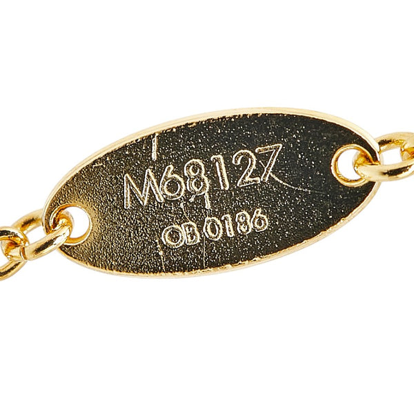 ルイ ヴィトン モノグラム フラワー ビトン フラワーフル LVサークル ブレスレット M68127 ゴールド メッキ レディース LOUIS VUITTON 【中古】