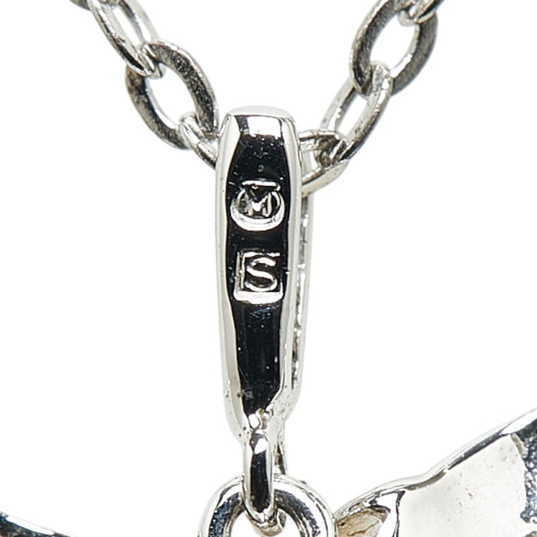 ミキモト 葡萄 ブドウ リボン モチーフ ネックレス イヤリング セット SV925 シルバー パール レディース MIKIMOTO 【中古】