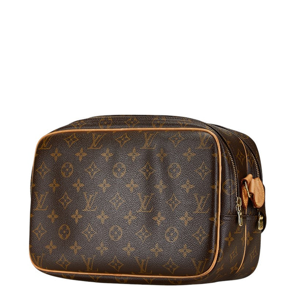 ルイ ヴィトン モノグラム  リポーターPM 斜め掛け ショルダーバッグ  M45254 ブラウン PVC レザー レディース LOUIS VUITTON 【中古】