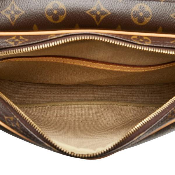 ルイ ヴィトン モノグラム  リポーターPM 斜め掛け ショルダーバッグ  M45254 ブラウン PVC レザー レディース LOUIS VUITTON 【中古】