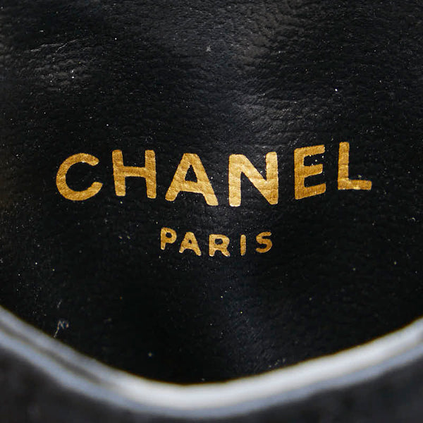 シャネル マトラッセ マイクロ ココマーク ミニ チェーン ショルダーバッグ ポーチ ブラック サテン レディース CHANEL 【中古】