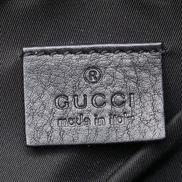 グッチ GGラメ GGスプリーム ポーチ ミニハンドバッグ 212122 ネイビー PVC レザー レディース GUCCI 【中古】