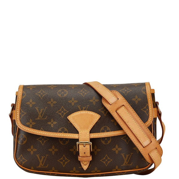 ルイ ヴィトン モノグラム ソローニュ 斜め掛け ショルダーバッグ M42250 ブラウン PVC レザー レディース LOUIS VUITTON 【中古】