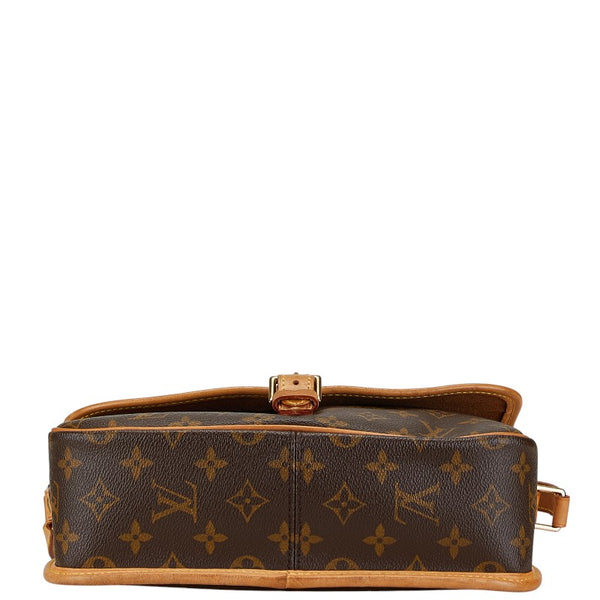ルイ ヴィトン モノグラム ソローニュ 斜め掛け ショルダーバッグ M42250 ブラウン PVC レザー レディース LOUIS VUITTON 【中古】