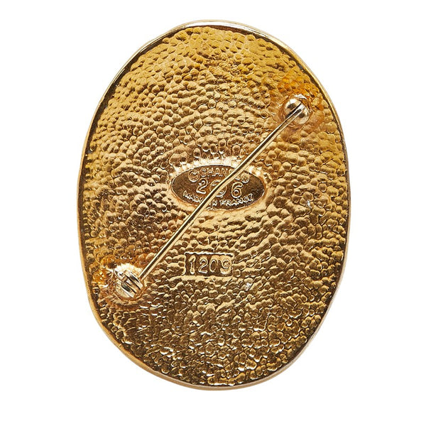 シャネル ココマーク 王冠 クラウン モチーフ ブローチ ゴールド メッキ レディース CHANEL 【中古】