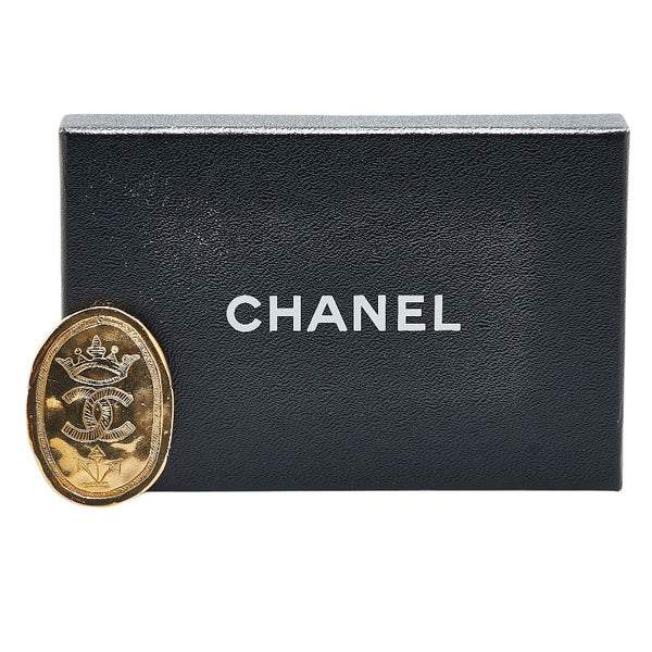シャネル ココマーク 王冠 クラウン モチーフ ブローチ ゴールド メッキ レディース CHANEL 【中古】