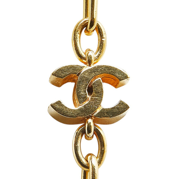 シャネル ココマーク チェーン ネックレス ゴールド メッキ レディース CHANEL 【中古】