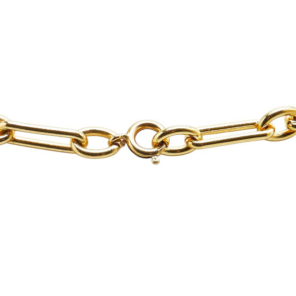 シャネル ココマーク チェーン ネックレス ゴールド メッキ レディース CHANEL 【中古】