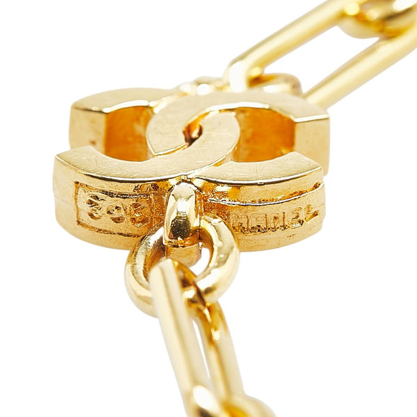 シャネル ココマーク チェーン ネックレス ゴールド メッキ レディース CHANEL 【中古】