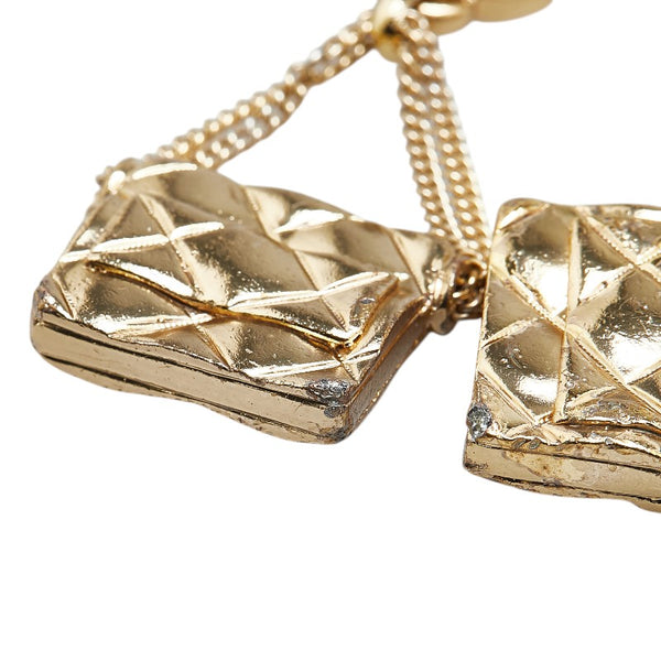 シャネル ココマーク マトラッセバッグ イヤリング ゴールド メッキ レディース CHANEL 【中古】