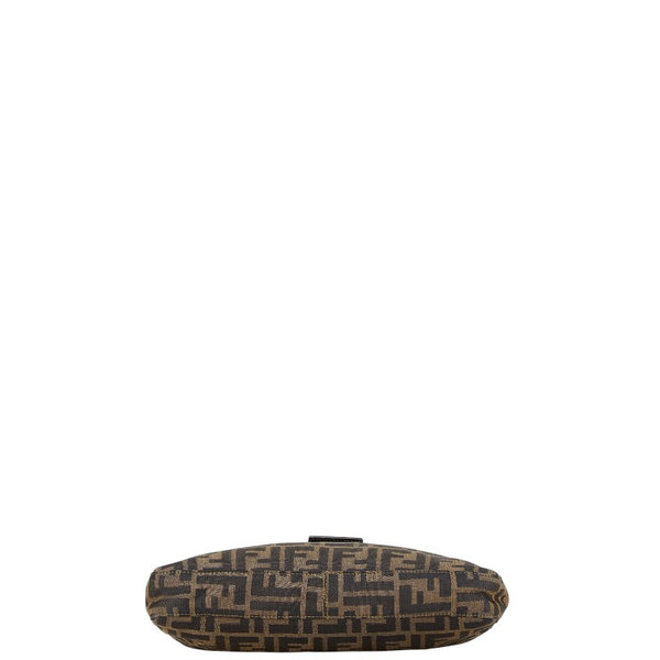 フェンディ ズッカ ワンショルダーバッグ ブラウン キャンバス レザー レディース FENDI 【中古】