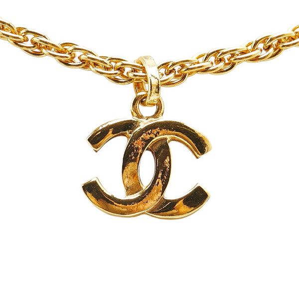 シャネル ココマーク ネックレス ゴールド メッキ レディース CHANEL 【中古】