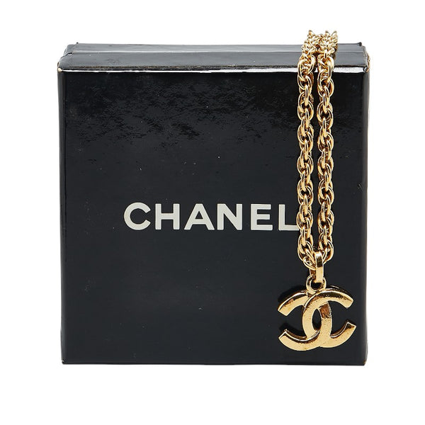 シャネル ココマーク ネックレス ゴールド メッキ レディース CHANEL 【中古】