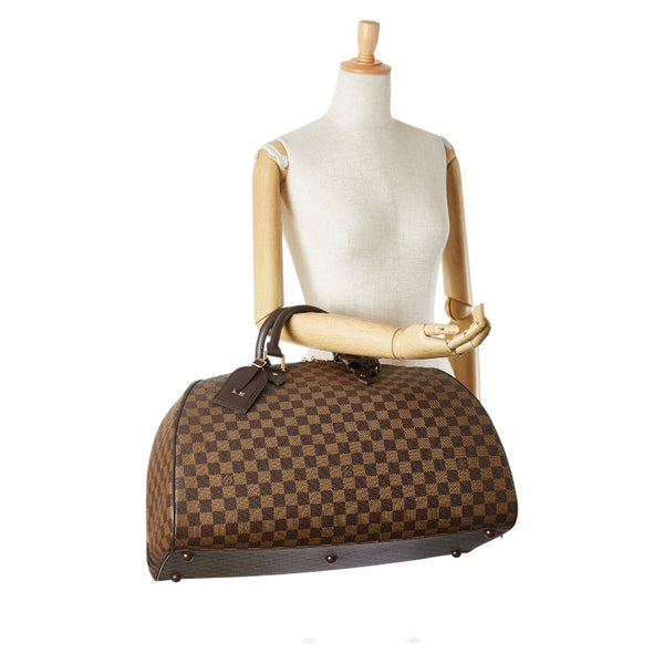 ルイ ヴィトン ダミエ リベラGM ハンドバッグ ボストンバッグ N41432 ブラウン PVC レザー レディース LOUIS VUITTON 【中古】