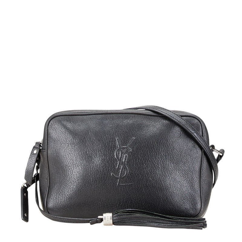 サンローラン ショルダーバッグ ブラック レザー レディース SAINT LAURENT 【中古】