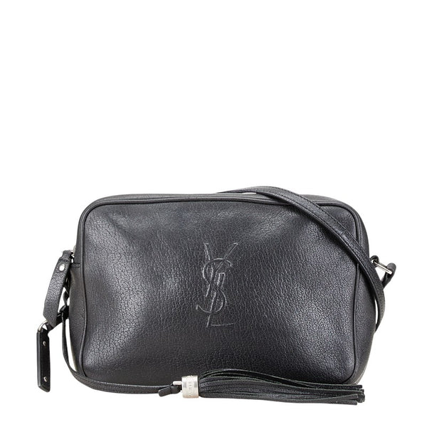 サンローラン ショルダーバッグ ブラック レザー レディース SAINT LAURENT 【中古】