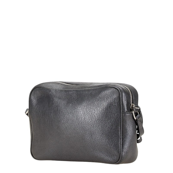 サンローラン ショルダーバッグ ブラック レザー レディース SAINT LAURENT 【中古】